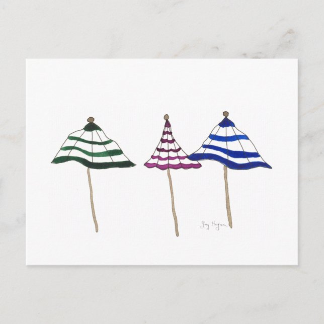 3 Umbrellas Postkarte (Vorderseite)