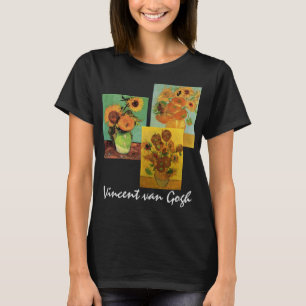 3 verschiedene Sonnenblumen Blume von Vincent van T-Shirt