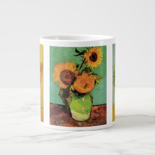 3 verschiedene Vincent van Gogh Sonnenblumen-Gemäl Jumbo-Tasse