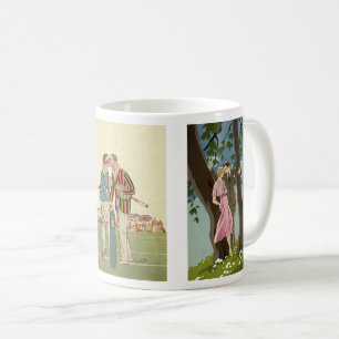 3 Verschiedene Vintage Art Deco Romantische New Or Kaffeetasse