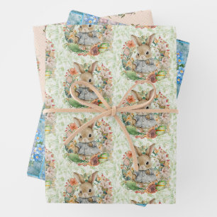 3 Verschiedenes Ostersonniges Frühjahrsgeschenk Geschenkpapier Set