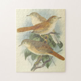 3 Vögel, die auf einem Zweigstellpuzzle stehen