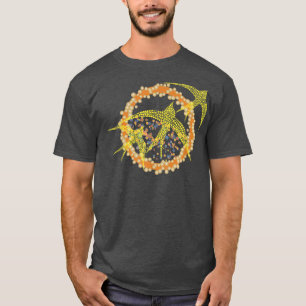 3 Vögel fliegen, Vogelbeobachtung Sun Art mit Oran T-Shirt