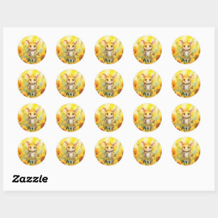 3 von 17 Sunflower Garden Miceville Runder Aufkleber