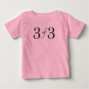 3 von 3 (jüngstes Kind) Baby T-shirt