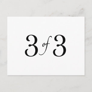 3 von 3 (jüngstes Kind) Postkarte