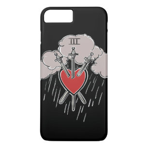 3 von Schwertern Liebe Herz Tarot Illustration Case-Mate iPhone Hülle