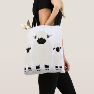 3 Walliser Schafe in Folge Tasche