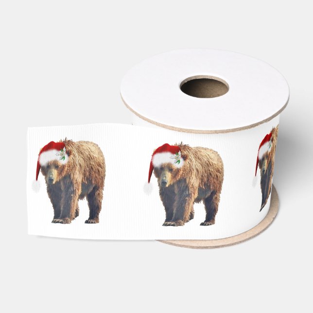 3" Weihnachten Grosgetreide Band von Grizzellär Ripsband (Spule)