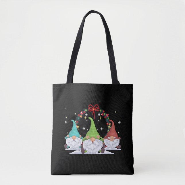 3 Weihnachtsgnomen Tasche (Vorderseite)