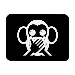 3 Weise Affen Iwazaru 言わざる Böse nicht sprechen Emo Magnet