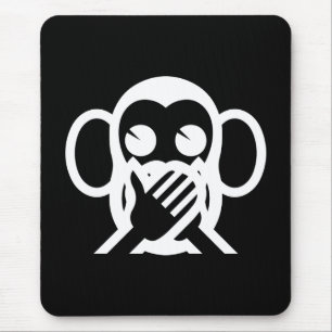 3 Weise Affen Iwazaru 言わざる Sagt KEIN Übel Emoji Mousepad