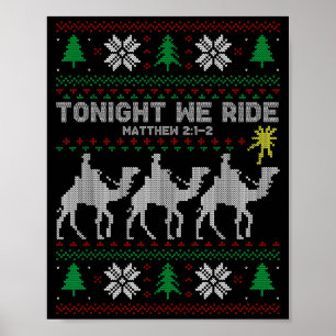 3 Weise Männer Heute Abend Reiten Wir Weihnachten  Poster