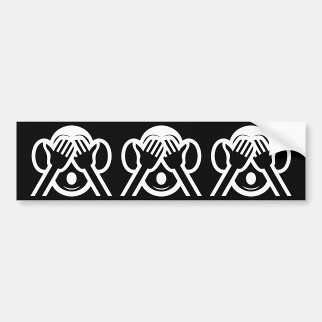 3 Weiße Affen Mizaru 見 ざ Siehe NO Evil Emoji Autoaufkleber (Vorne)