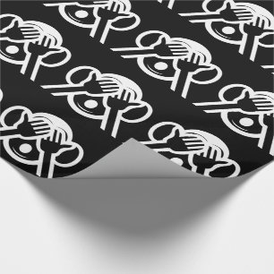 3 Weiße Affen Mizaru 見 ざ Siehe NO Evil Emoji Geschenkpapier