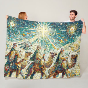 3 Weiße Männer Fleecedecke