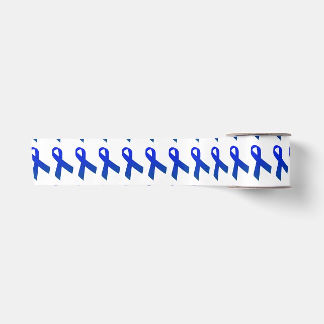 3" weit Satin-Darmkrebs-Bewusstseins-Band Satinband (Vorderseite)
