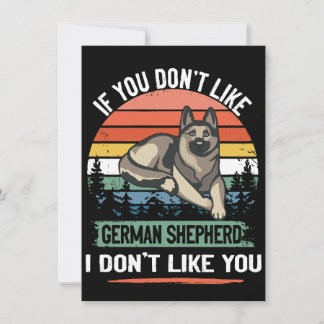 3 Wenn du keinen Deutschen Schäferhund magst, mag Einladung