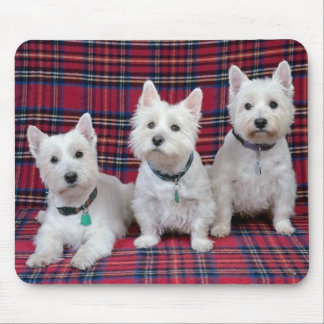 3 Westies Mousepad