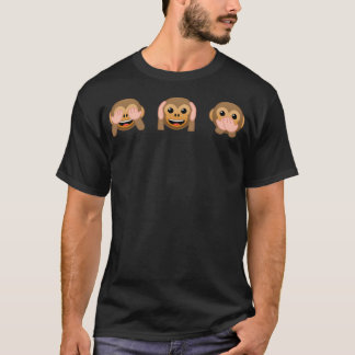 3 Wise Monkeys See No Evil Hear No Evil Speak... T-Shirt