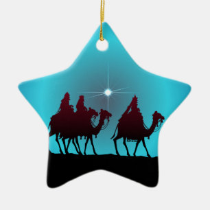 3 WISEMEN u. STERN durch SHARON SHARPE Keramikornament