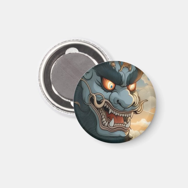 3 Wishes Oni Magnet (Vorderseite/Rückseite)