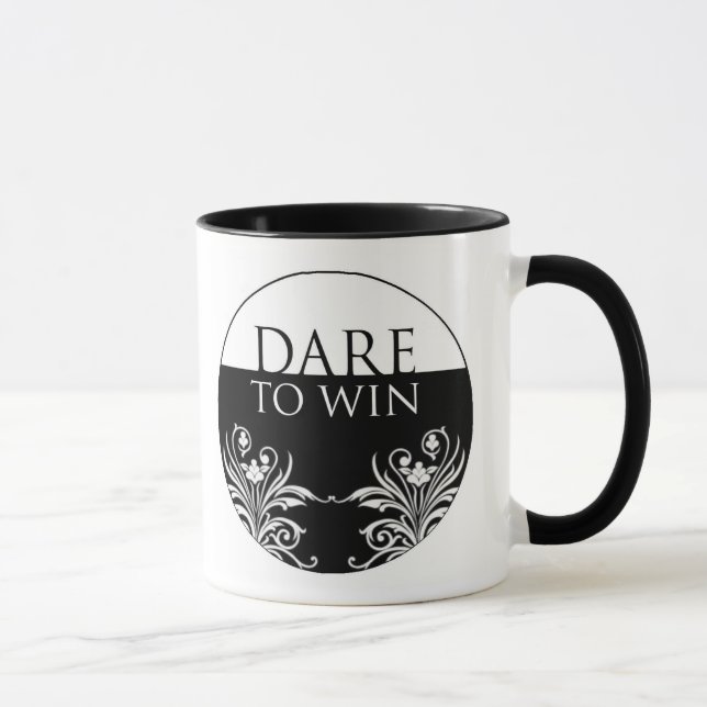 3 Wort Zitat-Herausforderung zur Tasse (Rechts)