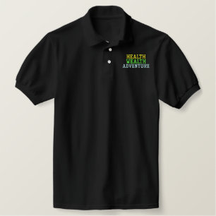 3 Worte zum Leben durch besticktes Shirt