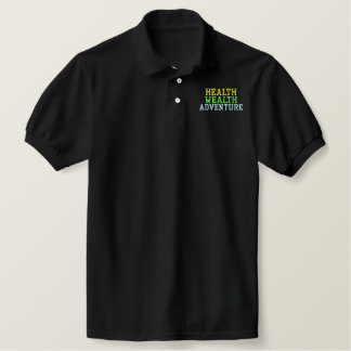 3 Worte zum Leben durch besticktes Shirt
