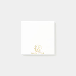 3"x3"-Gelbe Labrador - Nachhinweise Post-it Klebezettel