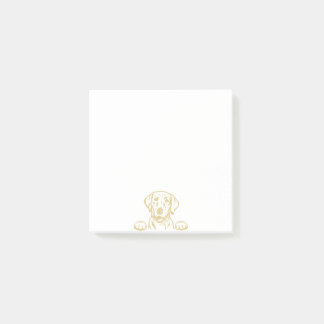 3"x3"-Gelbe Labrador - Nachhinweise Post-it Klebezettel