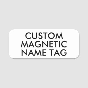 3" x 1.25" ABGERUNDETE individuelle magnetische Na Namensschild