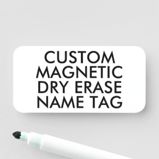 3" x 1,5" Benutzerdefiniertes magnetisches Whitebo Namensschild