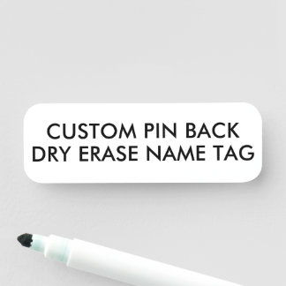3" x 1" Benutzerdefinierte Dry-Erase-Nametag-Leerz Namensschild