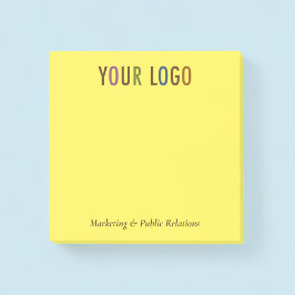 3 x 3 Notes Post-it® personnalisées avec logo de l