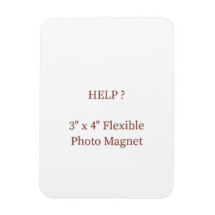 3" x 4" flexibler Fotomagnet Magnet