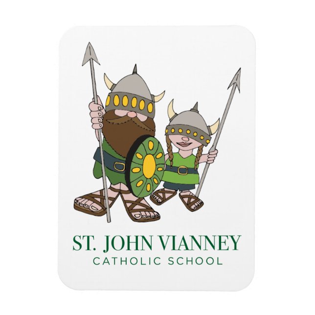 3" x 4" Little Wikings Flexibles Foto Magnet (Vertikal)