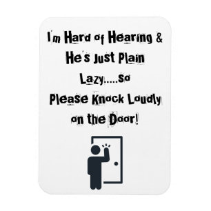 3" x 4" Magnet für Haustür FUNNY