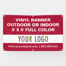 3' x 5' Custom Vinyl Banner Zeichen im Freien oder