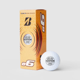 3 x Custom Personalisiert Bridgestone e6 Golf Ball