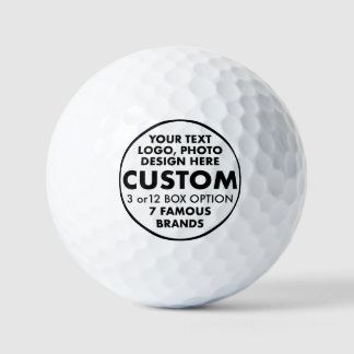 3 x Maßgeschneiderte Personalisierte Günstige Golf Golfball