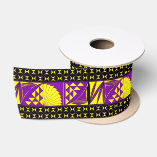 3 Zoll Südwestsonnenaufgang Yel/Pur Satin Ribbon Satinband
