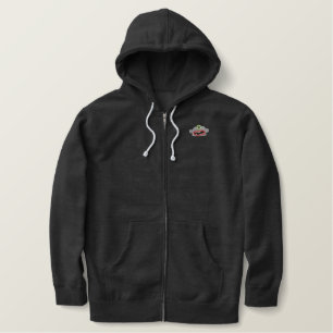 3B STICKTE ZYKLOP-BASIC-ZIPHOODIE BESTICKTER HOODIE
