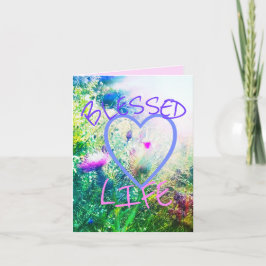3BLESSED KLEINE GRUSS-KARTE des LEBEN-VERDE Karte