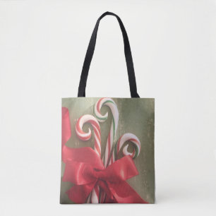 3Candy Canes Tote Bag Tasche