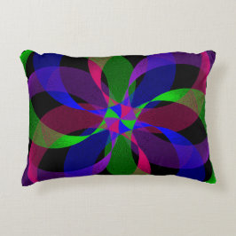 3D 2D Geometric Hybrid Accent Pillow Dekokissen