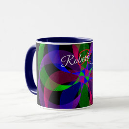 3D 2D Geometric Hybrid Coffee Mug Tasse