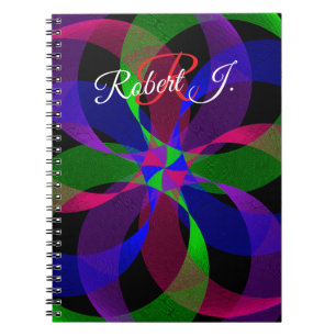 3D 2D geometrisches Hybrid-Spiralnotizbuch Notizblock