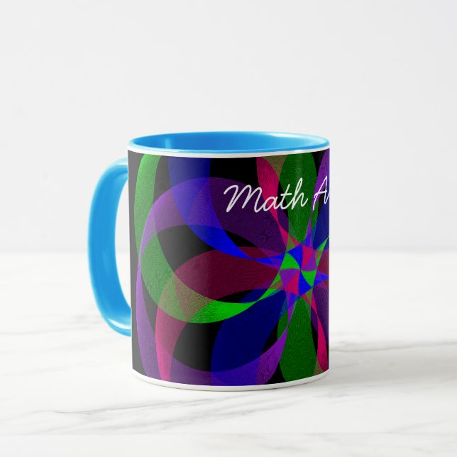 3D 2D Hybrid Geometric Coffee Tasse (Vorderseite Links)