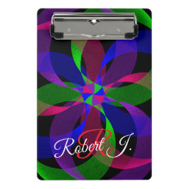 3D 2D Hybrid Geometric Mini Clipboard Klemmbrett